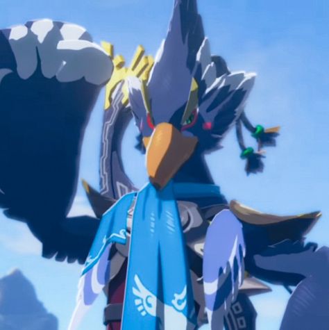 Revali Botw Pfp, Revali Botw Icon, Rito Botw, Botw Icons, Botw Champions, Revali Botw, Botw Revali, Wind Waker, Character Study