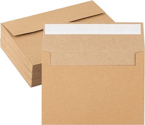 Amazon.com : 50 Pack Kraft Envelopes 4 x 6 Inch Brown Envelopes,A4 Envelopes, Card Envelopes, Kraft Paper Envelopes, Invitation Envelopes, Postcard Envelopes : Office Products Kraft Paper Invitations, Paper Exhibition, Brown Invitation, A4 Envelope, Photo Envelope, Orange Birthday, Brown Kraft Paper, Invitation Envelopes, Brown Envelopes