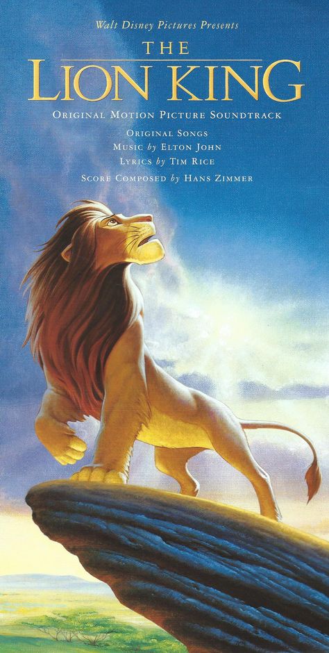 Lion King Soundtrack Elton John Lyrics, Lion King Poster, Lion King Movie, The Lion King 1994, Disney Presents, Sheet Music Book, Walt Disney Pictures, The Lion King, Musical Movies