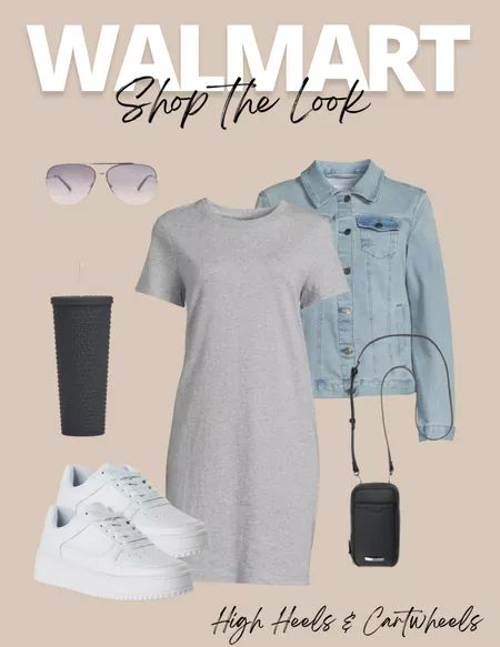 Walmart Dresses, Walmart Outfits, Womens T Shirt Dress, Spring Summer Capsule Wardrobe, Walmart Fashion, Summer Capsule, Post Op, Summer Capsule Wardrobe, Tee Shirt Dress