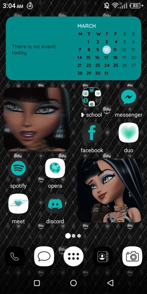 Monster High Iphone Layout, Monster High Phone Theme, Monster High Lockscreen, High Wallpaper, Apps For Girls, Draculaura Aesthetic, Lockscreen Ios, Ios App Design, Monster High Pictures