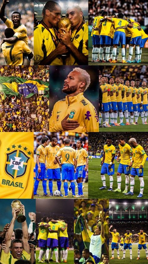 Neymar And Brazil Team, Brazil Neymar Wallpapers, Brasil Football Wallpaper, Brazil Team Photo, Brazil Soccer Aesthetic, Neymar Brazil 2022, Brazil Team Wallpaper, Brazil Wallpaper Football, Neymar Jr Wallpapers Brazil