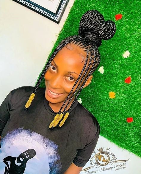 Straight Up Braids, Braided Hairstyles 2022, Cornrows Ponytail, Havana Twist Braids, Weaving Hairstyles, New Braided Hairstyles, Ghana Weaving, Short Box Braids Hairstyles, Big Box Braids Hairstyles