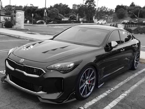 Black Kia Stinger, Mod Cars, Korean Cars, Kia Stinger, Dream Vehicles, Car Wraps, Boy Toys, Big Boy Toys, Car Mods