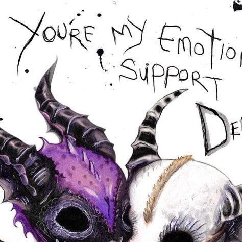 Gus Fink on Instagram: "Bidding starts at 25 usd for a Signed “Emotional Support Demon” Print comment with your bid below
.
#demons #emotionalsupport #demon #lovequotes #dragons" Emotional Support Demon, Emotional Support, Love Quotes, Humor, On Instagram, Instagram, Humour