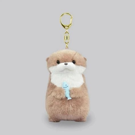 🦦Cute fluffy otter, the best little friend you could ask for 🦦 Cute Otters, Fish Plush, Baby Otters, Toy Gifts, Cute Birthday Gift, Key Wallet, Stylish Backpacks, Wallet Gifts, Hanging Pendant