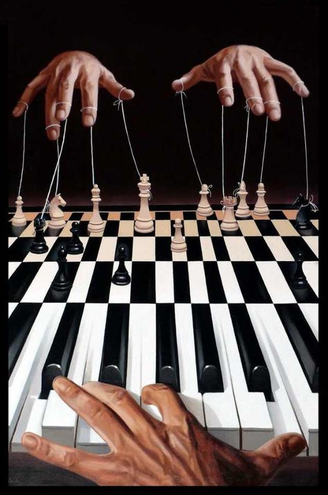 Chess/Piano Playing Chess, Surrealism Painting, Expressive Art, Chess Game, Art Academy, Conceptual Art, Surreal Art, Chess Board, Music Art