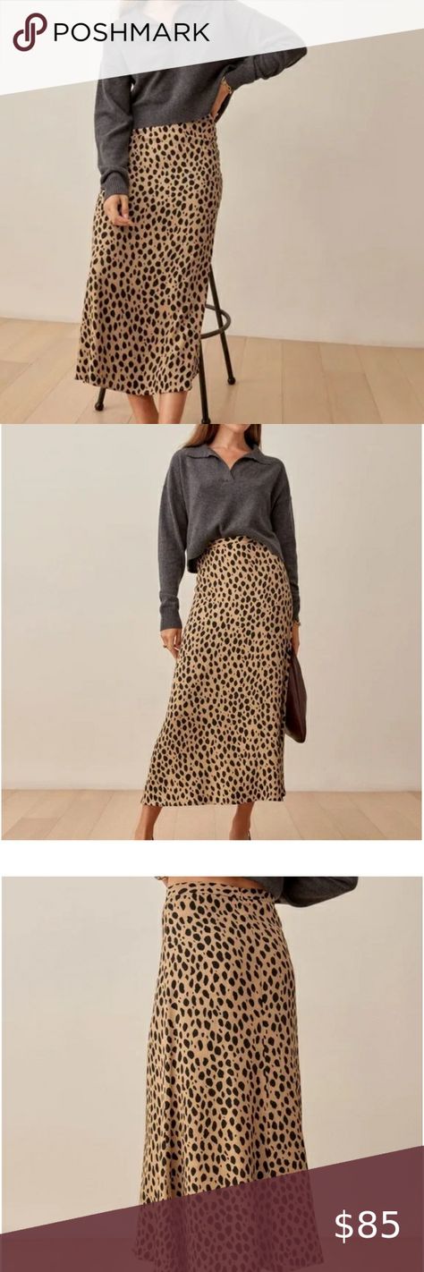 REFORMATION  Bea skirt in Bobcat sz 12 #S1 Reformation Dresses, Size 12, Dress Es, Dresses Skirts, Skirt, Outfit Inspo, Plus Fashion, Fashion Trends, Dresses