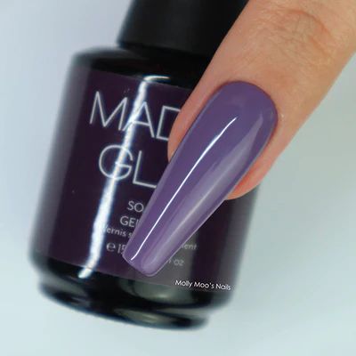 Purple Hero creme gel polish swatch from Madam Glam Madam Glam, Soak Off Gel Nails, Nail Plate, Palm Oil Free Products, Soak Off Gel, Cuticle Oil, Gel Color, Uv Led, Gel Nail Polish