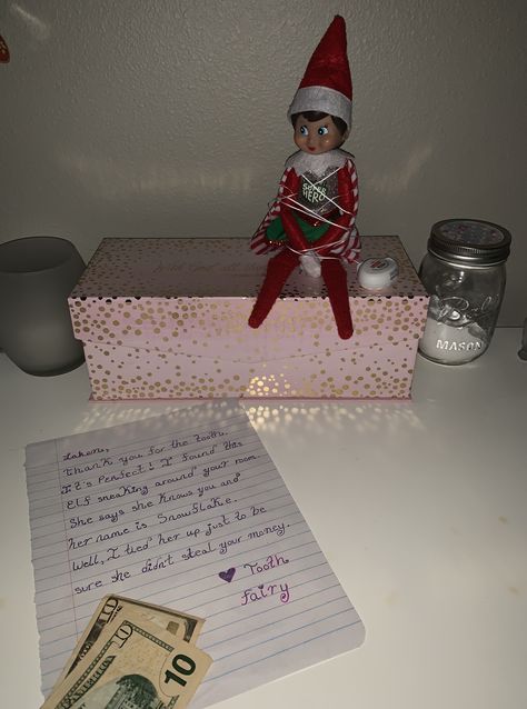 Elf on the shelf meets Tooth Fairy Elf On The Shelf Meets Tooth Fairy, Elf On The Shelf And Tooth Fairy, Elf On The Shelf Lost Tooth Ideas, Tooth Fairy And Elf On The Shelf, Tooth Fairy Elf On The Shelf, Elf And Tooth Fairy Ideas, Elf Tooth Fairy Ideas, Elf On The Shelf Tooth Fairy Ideas, Elf 2023