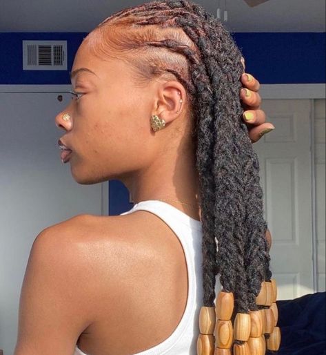 Dreadlock Hairstyles Braided, Protective Loc Hairstyles, Hair Clip Hairstyles Locs, Plaits On Locs, Women Retwist Styles, Natural Locs Hairstyles For Women Long, Casual Loc Styles, Unique Loc Styles Long, Latest Dreadlocks Styles Black Women