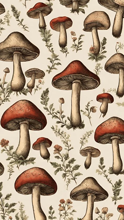 Winter Mushroom Wallpaper, Mushroom Wallpaper Laptop, Mushroom Background Wallpapers, Mushrooms Wallpaper, Keyboard Ideas, Mushroom Background, Gender Euphoria, Aesthetic Prints, Mushroom Wallpaper