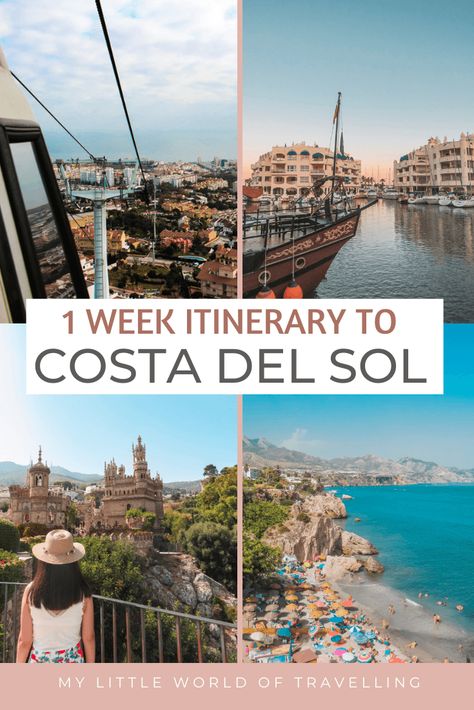 Spain Destinations, Costa Del Sol Spain, Spain Itinerary, Places In Spain, Spain Travel Guide, Spain Vacation, Marbella Spain, South Of Spain, Travel Inspiration Destinations