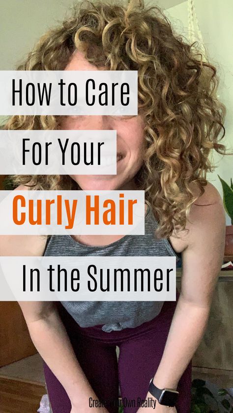 Smooth Curly Hair, Frizzy Hair Remedies, Natural Curly Hair Care, Summer Hair Care, Hair Tricks, Curly Hair Care Routine, Create Your Own Reality, Naturally Curly Hair, Hair Healthy