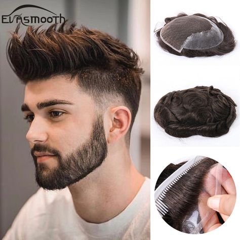 Men Hair Piece, Hair Extensions For Men, Hair Systems For Men, Hair Wig, Male Wigs, Men’s Hair Widows Peak, Mens Hair Extensions, Hair Pieces For Men, Gorgeous Men Wigs & Hair Extensions