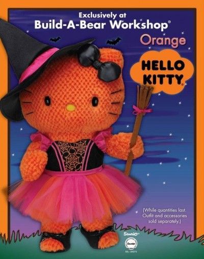 Hello Kitty Build A Bear Halloween. i have this (minus the outfit) Halloween Build A Bear, Build A Bear Halloween, Hello Kitty Build A Bear, Angel Workout, Hello Kitty Y2k, Bear Halloween, Hello Pretty, Hello Kitty Accessories, Hello Kitty Coloring