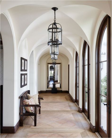 Enviable Interior Arches | Centsational Style French Castle Interior, Arch Entryway, Penthouse Interior, European Cottage, Rooms Design, Spanish Style Home, Hill Interiors, Spanish Design, Spanish House