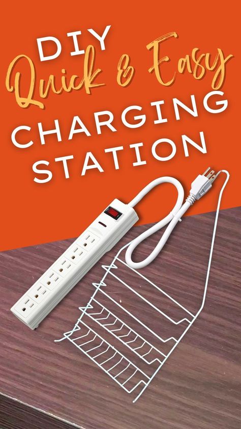 Best Charging Station, Rv Decorating Ideas, Dollar Tree Kitchen, Charging Station Organizer, Diy Charging Station, Tree Bedroom, Dollar Tree Diy Organization, Rv Decorating, Dollar Tree Storage