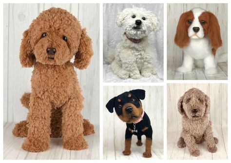 Designer Spotlight: These Crochet Dogs Look So Real! And Yes, There Are Patterns To Make 'Em! #crochet #dogs #dog #crochetpatterns #handmade #diy Crochet Poodle Pattern, Crochet Dogs, Dog Sweater Crochet Pattern, Tiny Toys, Crochet Hippo, Cockapoo Dog, Crochet Dog Patterns, Crochet Dog Sweater, Animal Knitting Patterns