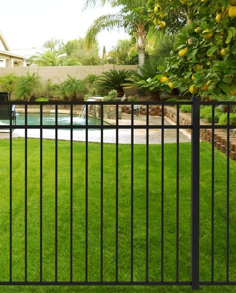 @forgerightfences posted to Instagram: Backyard Goals . . #forgeright #fence #fencing #diyfence #aluminumfencing #aluminum #decorativefence #backyardfence #buildingfence #backyard #fencingsolutions #fencingideas #landscaping #landscapedesign #gardendesign #gardens #gardeninspiration #gardensofinstagram #landscaper #fenceinstall #fenceinstallation #gardenlife #fencebuilder #fencecontractor #fencebuilding #fenceideas Aluminum Fencing, Diy Fence, Building A Fence, Aluminum Fence, Pool Fence, Landscape Plans, Backyard Fences, Fence Gate, Summer Landscape