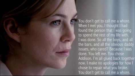 One of my favorite Grey's Anatomy moments Grey Quotes, Dark And Twisty, Grey Anatomy Quotes, Grey's Anatomy Quotes, Anatomy Quote, Meredith Grey, How To Apologize, Tv Quotes, Ideas Quotes