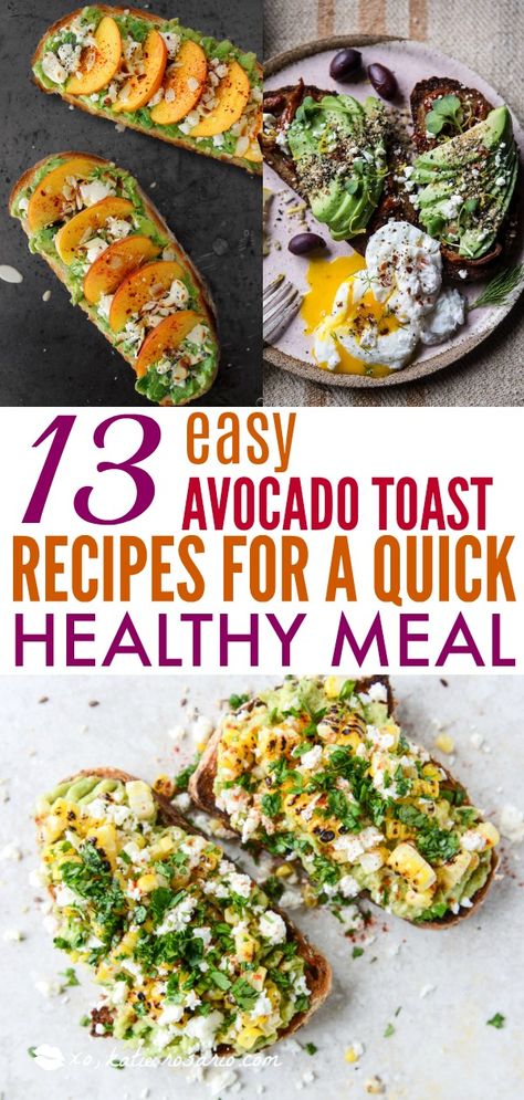 Hummus And Avocado Toast, Things To Put On Avocado Toast, Mediterranean Diet Avocado Toast, Peach Avocado Toast, Whipped Avocado Toast, Avo Toast Ideas, Avocado Toast With Protein, Avocado Toast Variations, Elevated Avocado Toast