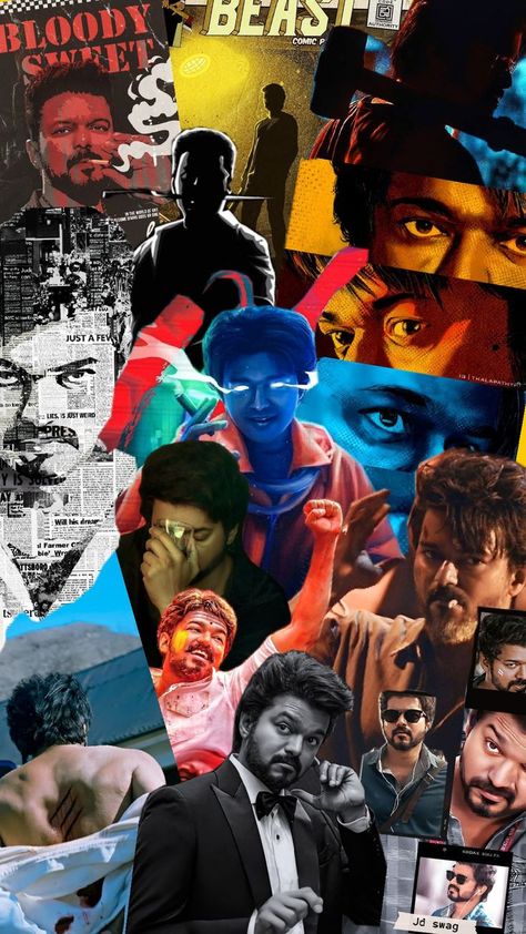 all time fav movie poster collage Tamil Cinema Art, Vijay Leo Wallpaper, Vijay Thalapathy Wallpaper, Tamil Actors Illustration, Vijay Aesthetic, Vijay Thalapathy Hd Images, Vijay Poster, Thalapathy Vijay Hd Wallpaper, Thalapathy Wallpaper