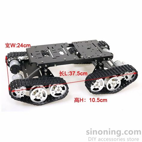 Support Remote Control Kit 4pcs 12V 350RPM Motors TS400 Shock Absorber Robot Tank Chassis Aluminum Alloy Frame for Arduino DIY Robot Chassis, Robots Tanks, Arduino Projects Diy, Arduino Cnc, Mobile Robot, Educational Robots, Rc Robot, Metal Tank, Robotics Projects