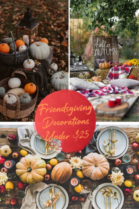 30 Cheap Friendsgiving Decor Ideas Under $30 | Pretty Colorful Life Friendsgiving Decor Ideas, Wedding Banner Diy, Friendsgiving Dinner Party Decor, Friendsgiving Decor, Friendsgiving Food Ideas, Diy Photo Booth Backdrop, Friendsgiving Dinner Party, Friendsgiving Decorations, Fall Leaf Garland