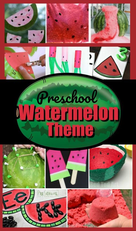 Watermelon Preschool, Watermelon Facts, Watermelon Activities, Watermelon Crafts, Watermelon Theme, Watermelon Day, Summer Preschool, Farm Activities, Cute Watermelon