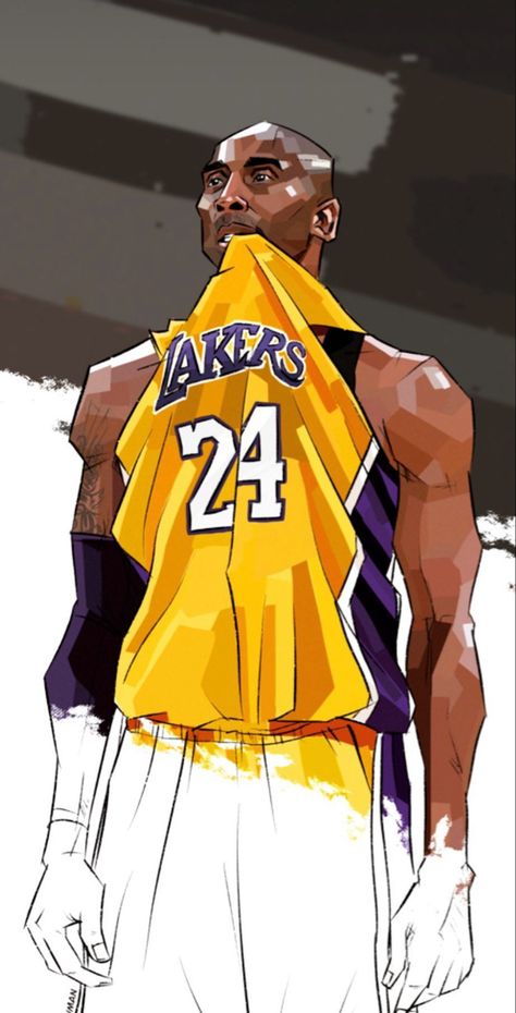 Nba Sketch, Kobe Bryant Cartoon, Kobe Cartoon, Basketball Things, Basketball Pictures Poses, Basketball Drawings, Sports Illustration, Junkyard Dog, Graffiti Text