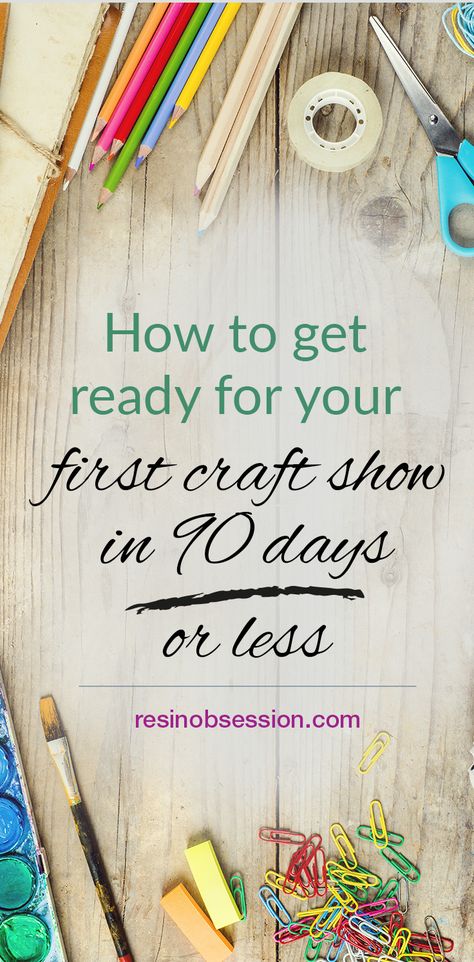 How to get ready for a craft fair. Your 90 day timeline to prepare for a craft show. Includes comprehensive checklist of tasks to complete and things to take to the event. How To Prepare For Craft Show, Craft Show Vendor Checklist, How To Display Macrame At A Craft Show, Craft Fair Checklist, Diy Business Sign For Craft Show, Craft Show Checklist, Craft Fair Vendor, Craft Fair Table, Fall Craft Fairs