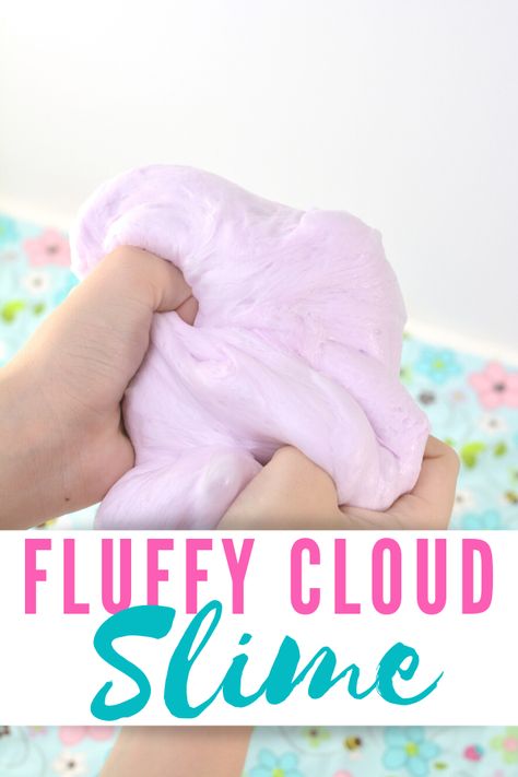 Shaving Cream Cloud Experiment, Floam Recipe Shaving Cream, How To Make Homemade Cloud Slime, Cloud Slime Recipe With Shaving Cream, Homemade Cloud Slime, Easy Cloud Slime, Diy Cloud Slime Recipe, How To Make Cloud Slime Recipe, Slime Recipe Cloud