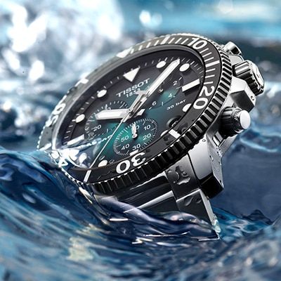 Tissot Seastar 1000 Quartz Chrono | Tissot Tissot Watches, Bezel Ring, Green Quartz, Stylish Watches, G Shock, Dive Watches, Chronograph Watch, Smartwatch, Quartz Watch