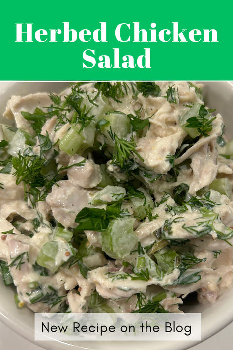 This is the perfect dish for any meal, including hand pulled chicken tossed with fresh herbs, crunchy celery, and a creamy, bright dressing. Celery Chicken Salad, Herbed Chicken Salad, Herbed Chicken, Best Chicken Salad Recipe, Menu Recipes, Recipes Restaurant, Herb Chicken, Pulled Chicken, Chicken Salad Recipes