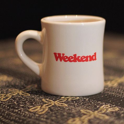 Diner Mug, Weekend Coffee, Branded Mugs, Coffee Obsession, Salty Dog, Logo Mugs, Ceramic Dishes, Funny Coffee Mugs, Back In Stock