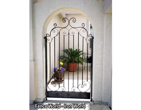 Pedestrian Gates Security Door Design, Wrought Iron Security Doors, Iron Security Doors, Wrought Iron Garden Gates, Iron Garden Gates, Steel Security Doors, Security Doors, Entrance Gates Design, Iron Gate Design