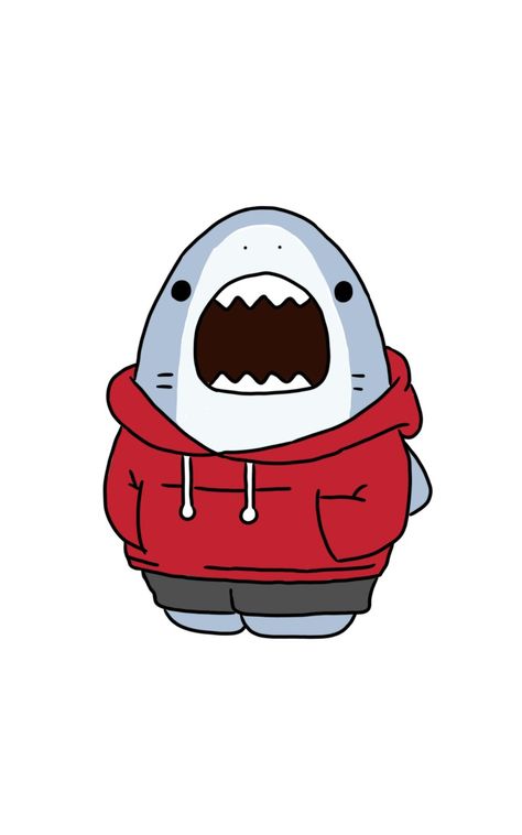 Cute Wallpapers Shark, Shark Hoodie Drawing, Cute Shark Wallpaper, Shark Graffiti, Clear Phone Case Design, Avengers Cartoon, Easy Disney Drawings, Shark Drawing, Cute Backgrounds For Iphone