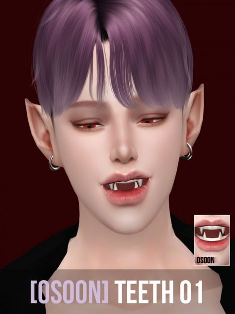 719 Sims 4 Teeth Cc, Sims 4 Vampire, The Sims 4 Skin, Play Sims 4, Sims 4 Cc Makeup, Sims 4 Body Mods, Sims 4 Cc Skin, Vampire Teeth, Tumblr Sims 4