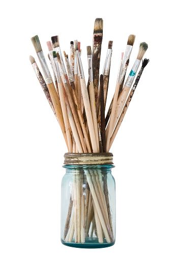 Art Supplies Brushes Rulers - Free photo on Pixabay Custom Sheds, Colorful Oil Painting, Clear Jars, Doodle Illustration, Art Brushes, School Art, Red Paint, Painting Supplies, Featured Art