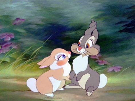 Thumper Tattoo, Bunny Movie, Bambi 1942, Disney Movie Scenes, Miss Bunny, Rabbit Wallpaper, Walt Disney Characters, Bambi Disney, Bunny Painting