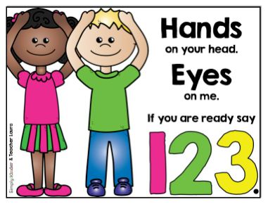 Hands on your head, eyes on me, if you're ready say 1,2, 3 Classroom Management Preschool, Classroom Songs, Classroom Behavior Management, Whole Brain Teaching, Preschool Songs, Class Management, Classroom Behavior, Classroom Rules, Funnel Cake