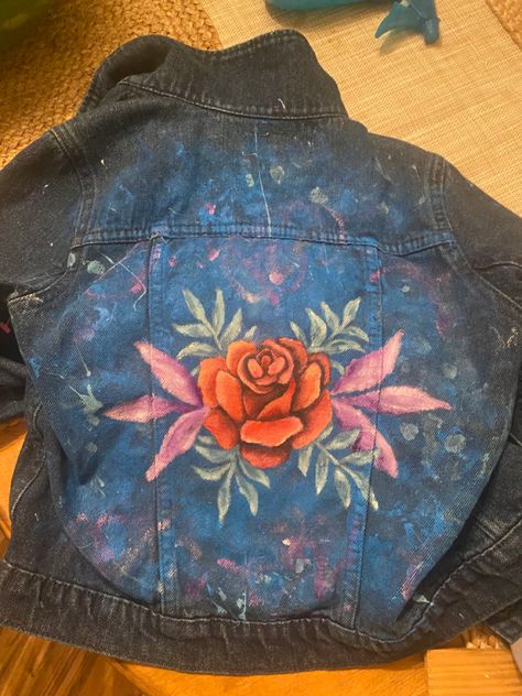 Acrylic paint• plants• rose• abstract flowers• kids fashion• acrylic pain• denim jacket art Denim Jacket Art, Jacket Art, Rose Abstract, Art Fashion, Fashion Kids, Abstract Flowers, Acrylic Paint, Kids Fashion, Denim Jacket