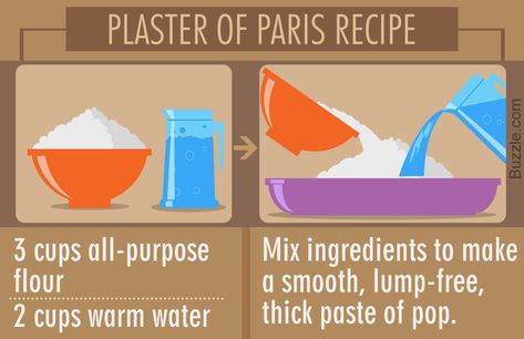 What is plaster of Paris and how does it need to be mixed? Read this article for the recipe to understand the answers of these queries. How To Make Plaster, Paris Crafts, Diy Plaster, Homemade Clay, Paris Food, Plaster Crafts, Plaster Of Paris, Clay Crafts Air Dry, Plaster Art