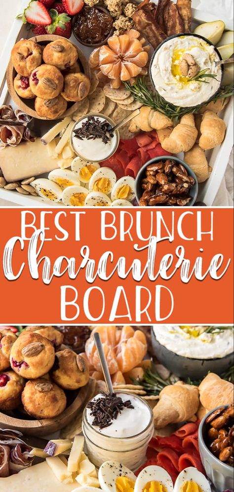 Whether it's a holiday or a Sunday morning in May, a Brunch Charcuterie Board is a winning idea for a knockout get-together! Pile up an impressive display full of your favorite brunch items and wow your guests - all with very little work involved. Brunch Charcuterie Board, Brunch Charcuterie, Brunch Appetizers, Healthy Munchies, Christmas Charcuterie, Brunch Items, Decorações Com Comidas, Charcuterie Inspiration, Holiday Brunch