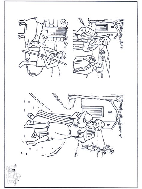 Story the lost son - Crafts The Lost Son Craft, Parables Of Jesus, Best Coloring Pages, Children's Church Crafts, Sunday School Kids, Bible Printables, Prodigal Son, Bible Coloring Pages, Bible Characters