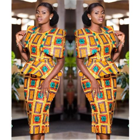 Image may contain: 2 people Martha Ankomah Gtp Styles, Latest Ankara Skirt And Blouse Styles, Latest Ankara Skirt And Blouse, Skirt And Blouse Styles, Ankara Skirt And Blouse Styles, Dresses For Ladies, Ankara Skirt And Blouse, Ankara Dress Styles, Latest Ankara