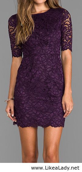 Vestido encaje morado Plum Lace Dress, Purple Lace Dress, Dressing Style, Purple Lace, Revolve Clothing, Elie Saab, Mode Inspiration, Carolina Herrera, Purple Dress