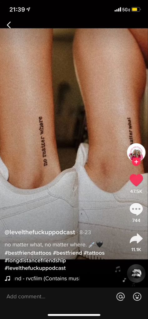 Long Distance Friendship Tattoos, Distance Best Friends, Best Friends Tattoo, Bestie Tattoos, Friends Tattoo, Long Distance Best Friend, Bestie Tattoo, Distance Friendship, Long Distance Friendship