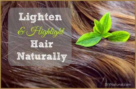 How to Lighten Hair Naturally Lighten Hair At Home, Lighten Hair Naturally, Lighten Hair, Highlight Hair, Lighter Hair, Diy Hair Color, Natural Beauty Diy, How To Lighten Hair, Home Remedies For Hair